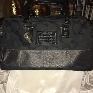 Coach signature travel Boston bag